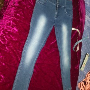 Women Jeans Skin Fit High Waist