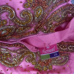 Girls pink Lehenga