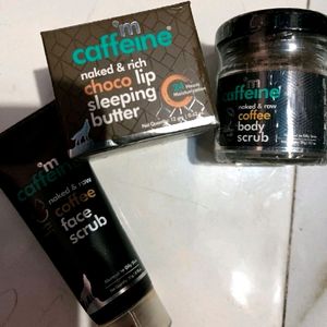 M Caffeine Lip Balm Face Scrub Body Scru