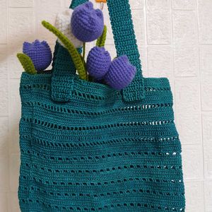 💙 Crochet 🧶 Tote Bag💙