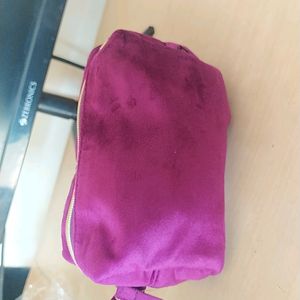 Nykaa Velvet Pouch Purple Brand New