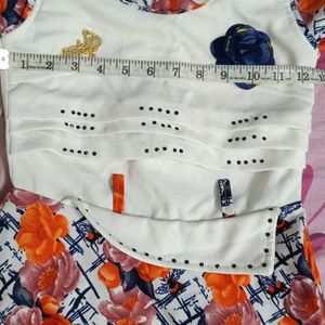 Used Kids Casual Wear Frock with Leggings