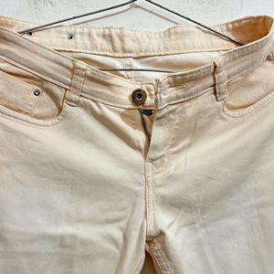 50%Sale Womens Peach Stretchable Jeans -32