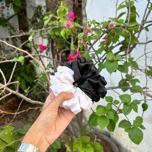 Satin Scrunchie Dual Shade