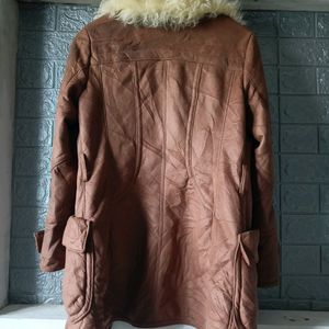 Women Suede Fur Jacket