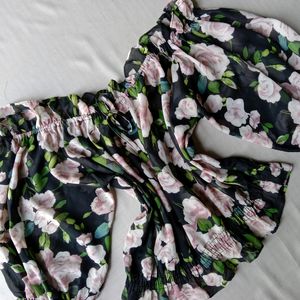 New Korean Off Shoulder Floral Bardot