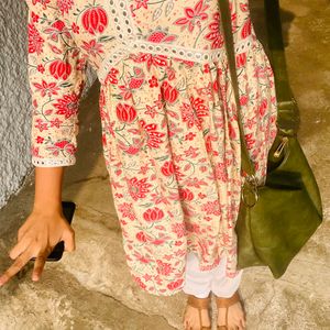 Floral Short Kurti