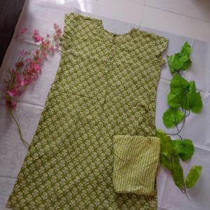 Pure Cotton Kurti Pant Set