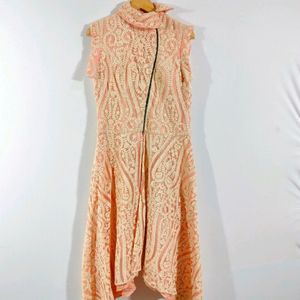 Peach Embroidered Tunic