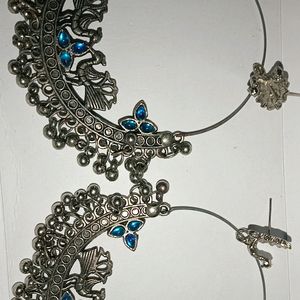 Brand New Ethenic peacock  design earrings