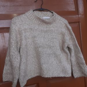 Woolen Crop Sweater