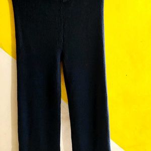 Navy Blue Woolen Pant