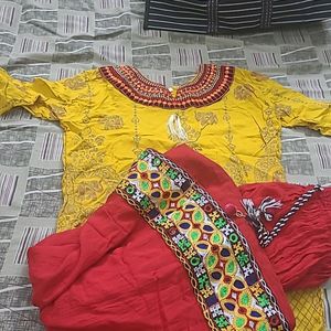 Ethnic Skirt & Top Combo