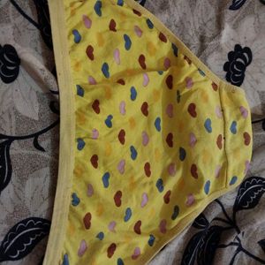 Blank And Yellow Colour Panty Combo 2 Pack