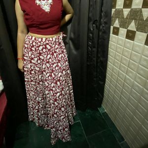 Maroon Boutique Customised 3 Piece Lehenga Set