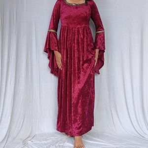 Velvet Gown Flared Sleeve 🤩