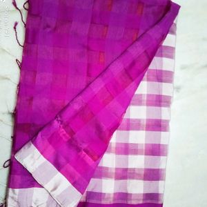 Purple Handloom Saree  🤗