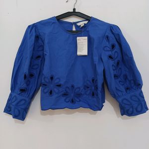 H&M EMBROIDERED BLOUSE/TOPS (NEW WITH TAGS)