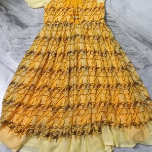 Frills long frock