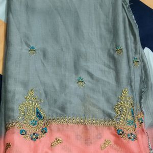 Georget Saree With Pico And Fals