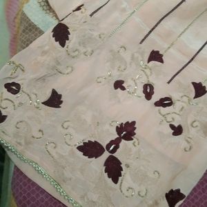 Peach Colour Meherun Dupatta