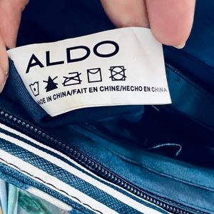 Aldo Tote Bag With Sling Belt-Blue,White & Orange