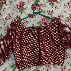 Stitched Blouse With 1" Extra Fabric Inside