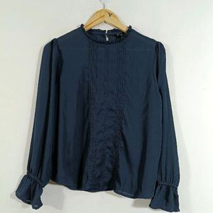 Navy Blue Formal Top