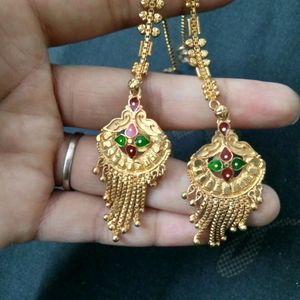 Real Gold Look Earring