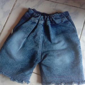 Kids Girls Jeans Shorts Pant