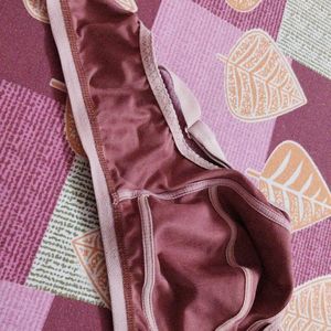 MAASHIE BRANDED - MAROON/BRICK RED BRA