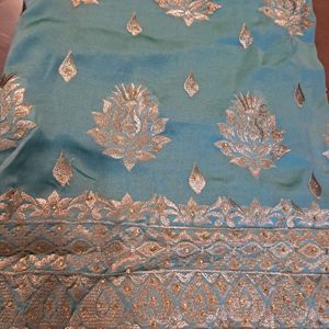 Zari Work Silk Blend Unstitched