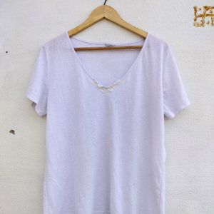 Trending Corian White Basic Top