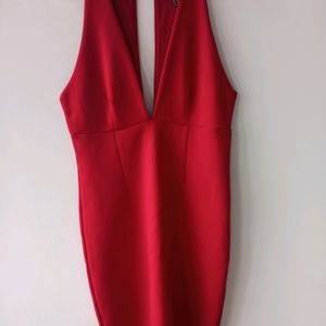 Forever 21 Red Halter Dress