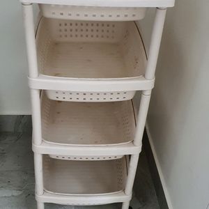 4 layer assembling household trolley trays