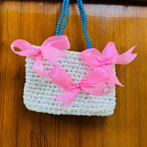 Crochet Handmade Satin Bag