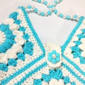 Ocean Breeze Crochet Purse