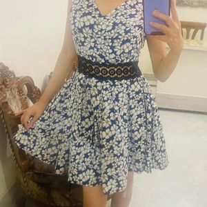 Skater Printer Dress For Woman