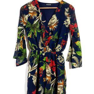 Multicolor Floral Printed Playsuit ( Women's)