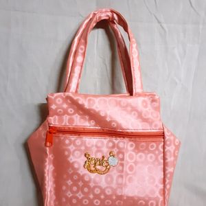 Women's Neon Baby Pink Small Handmade Girls Bag 👜