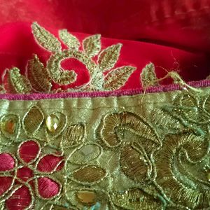 Embroidery Saree With Blouse