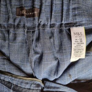 MARKS & SPENCER COTTON TWEED PANTS