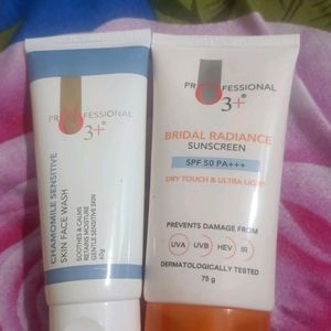 O3 Combo | Face Wash And Sunscreen