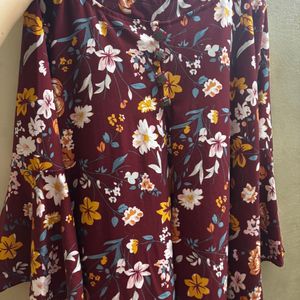 Flowers Printed Top