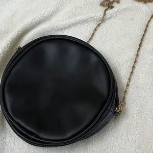 Black Round Sling Bag