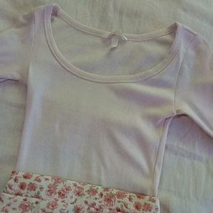 Solid Pale Pink H&M Coquette Y2k Pinteresty Top