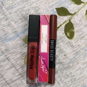 Combo Of 3 Lipsticks