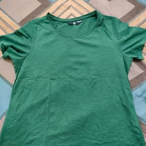 Bottle green colour T-shirt