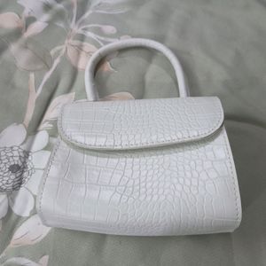 Cute White Sling Bag