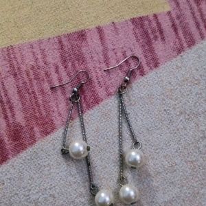 Pearl Long Earing For Girl